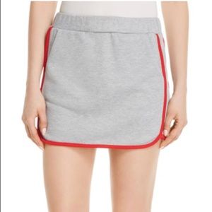 Honey punch French terry skirt